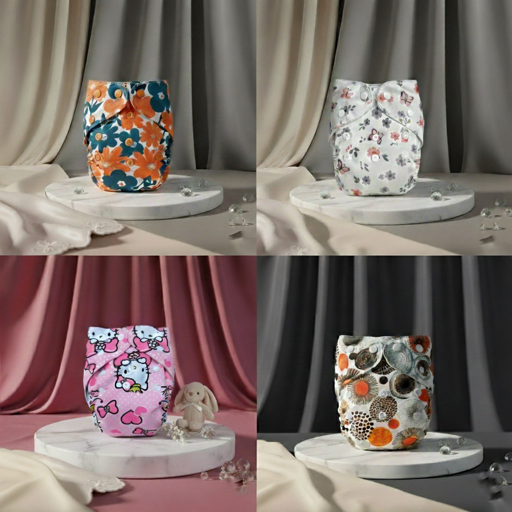 Premium Washable Baby Diaper Combo (1x)